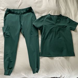 Mandala regular midnight green scrubs